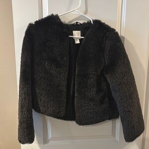 Black Faux Fur Jacket